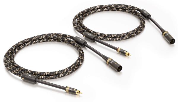 Viablue NF-S1 Cinch-XLR-Kabel Male Mono 100cm (Paarpreis)