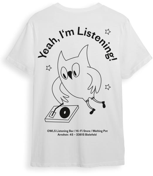 Shirt "I'm listening!" black/white